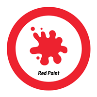 Red Paint Badge Badge